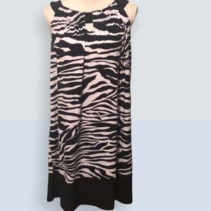 Elementz zebra print sleeveless dress, sz medium